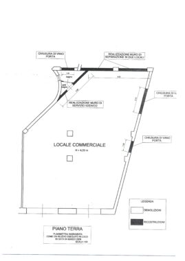 Piantina Locale Via C.Battisti 218a
